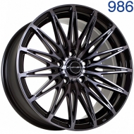17x7.5 5x114.3  Sakura Wheels 3256 17x7.5/5x114.3 ET38 DIA73.1 Черный глянец с полировкой под тонированным лаком