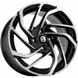 15x7 4x100  FF FBX104 15x7/4x100 ET35 DIA73.1 Черный глянец с полировкой