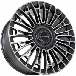 20x8.5 5x112  Flow Forming диск FF YA9656 20x8.5/5x112 ET35 DIA73.1 Ганметалл с полировкой
