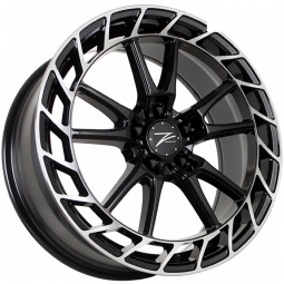 19x8 5x114.3  Flow Forming диск Sakura Wheels YA5641 19x8/5x114.3 ET35 DIA73.1 Черный глянец с полированной полосой по ободу
