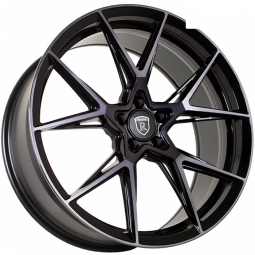 21x9 5x108  Flow Forming диск Sakura Wheels YA5636 21x9/5x108 ET35 DIA63.4 Черный глянец с полировкой под тонированным лаком