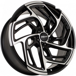 20x8 5x114.3  Sakura Wheels 8137 20x8/5x114.3 ET40 DIA67.1 Черный глянец с полировкой