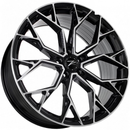21x9 5x108  Flow Forming диск Sakura Wheels YA5640 21x9/5x108 ET40 DIA63.4 Черный глянец с полировкой