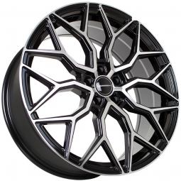20x8 5x108  Sakura Wheels 9547 20x8/5x108 ET40 DIA63.4 Черный глянец с полировкой