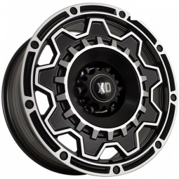 19x8 6x139.7  Sakura Wheels DA2872 19x8/6x139.7 ET15 DIA106.1 Черный матовый с полировкой