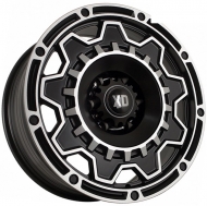 19x8 6x139.7  Flow Forming диск Sakura Wheels DA2872 19x8/6x139.7 ET15 DIA106.1 Черный матовый с полировкой