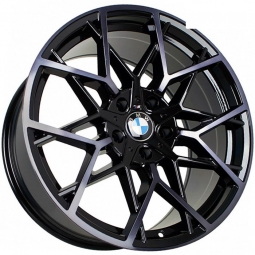 19x9.5 5x112  Sakura Wheels D9483 19x9.5/5x112 ET40 DIA66.6 Черный глянец с полировкой под тонированным лаком