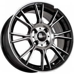 15x6.5 4x100  FF D2797 15x6.5/4x100 ET35 DIA73.1 Черный глянец с полировкой