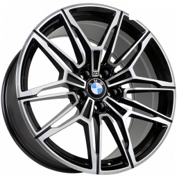 19x9.5 5x112  Sakura Wheels 9555 19x9.5/5x112 ET39 DIA66.6 Черный глянец с полировкой