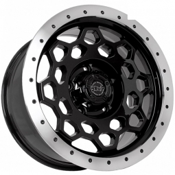17x8.5 5x139.7  FF 5240 17x8.5/5x139.7 ET0 DIA108.1 Черный глянец с полированной губой