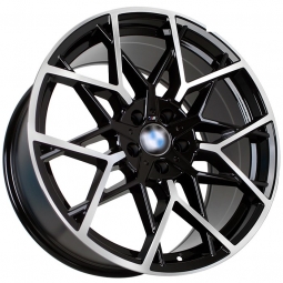 19x9.5 5x112  Sakura Wheels D9483 19x9.5/5x112 ET40 DIA66.6 Черный глянец с полировкой