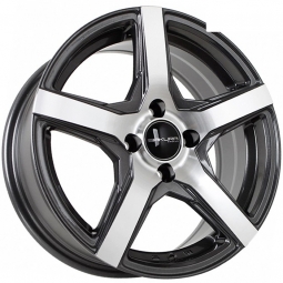 15x6.5 4x100  Sakura Wheels D2793 15x6.5/4x100 ET35 DIA73.1 Ганметалл с полировкой