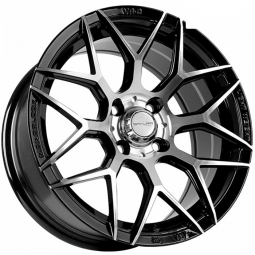 15x7 4x100  Sakura Wheels 3940 15x7/4x100 ET32 DIA73.1 Черный глянец с полировкой