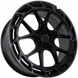 22x9 5x114.3  Sakura Wheels DA5652 22x9/5x114.3 ET30 DIA73.1 Черный с полированной полкой под тонированным лаком