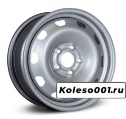 ТЗСК Renault Duster 16 / 6.5J PCD 5x114.30 ET 50.00 ЦО 66.10 Стальной / Серебристый